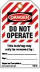 Lockout Do Not Operate Safety Tag