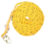 KStrong® 200 ft. Vertical White Polydac Rope Lifeline with Snap