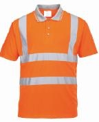 Portwest Class 2 Hi-Vis Short Sleeve Shirt, Orange, RT22