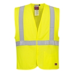 PortWest Modaflame Hi-Vis Arc FR Vest, Yellow UMV21