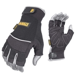 Radians DeWalt Fingerless Leather Glove DPG230