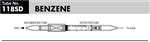 Sensidyne Benzene Gas Detector Tube 118SD, 0.1-75 ppm