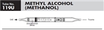 Sensidyne Methyl Alcohol Gas Detector Tube 119U, 20-1000 ppm