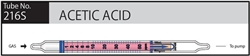 Sensidyne Acetic Acid Gas Detector Tube 216S 1-50 ppm