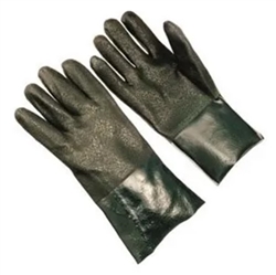 Seattle Glove Green PVC Gloves, 12" Cuff DG8430J-12