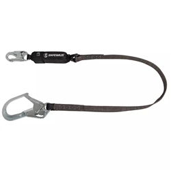 SafeWaze Shock Absorbing Lanyard, Rebar Hook FS88665-HW