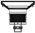 Motorized Flip Down and Extend for up to 65" Display