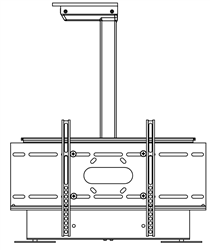 Motorized Telescoping 38" Travel Down Ceiling Mount 40" - 65" TVs