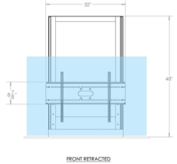 ViewSonic CDE8451-TL Motorized Wall Mount lifts and lowers