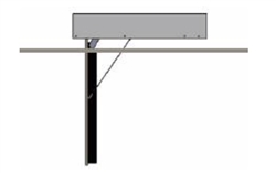 Samsung QN82Q90RAFXZA Motorized Flip Down TV Ceiling Mount 90 degree pivot down