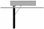 Motorized Flip Down TV Ceiling Mount