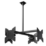 Quad 37-70in flat screen display ceiling mount