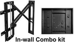 Samsung QN55QN700BF 55in TVs - recessed unwell mounting kit hides Samsung one connect box, conceals cables, mounts flush to the wall