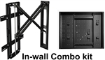Samsung QN65LS03BSFXA Frame Disney100 edition TVs - recessed unwell mounting kit hides Samsung one connect box, conceals cables, mounts flush to the wall