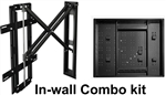 Samsung QN65LS03DAF LS03D Frame TVs - recessed unwell mounting kit hides Samsung one connect box, conceals cables, mounts flush to the wall
