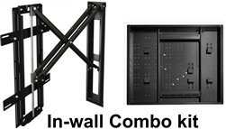 Samsung QN65QN900BF  8K TVs - recessed in-wall mounting kit hides Samsung one connect box, conceals cables, mounts flush to the wall