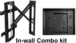 Samsung QN65LS03BSF The Frame 65 inch TVs - recessed unwell mounting kit hides Samsung one connect box, conceals cables, mounts flush to the wall