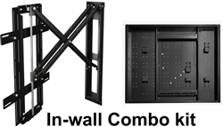 Samsung QN65LS03DAF Frame 65 inch TVs - recessed unwell mounting kit hides Samsung one connect box, conceals cables, mounts flush to the wall