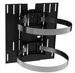 24 inch Diameter Column Wrap Clamp Dual TV mounting system