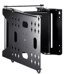 Motorized electric 90 deg swivel TV bracket for 40in to 65in Tvs smooth quiet mechanism with input preset positions