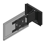 Samsung QN55LS03AAFXZA Motorized 90Deg Swivel recessed in wall bracket - Future Automation PSE90 and WB-PSE