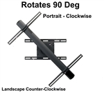 Samsung QN85QN85BDFXZA Portrait Landscape Rotation TV Wall Mount