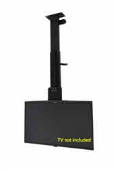 Motorized Inverted TV Lift  Lower ceiling Bracket for 36in - 65in TVs, 32 inch travel, IR controllers, 5yr warranty