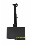 Motorized Inverted TV Lift and Lower ceiling Bracket for 36in - 65in TVs, 32 inches of  travel IR controllers 5yr warranty