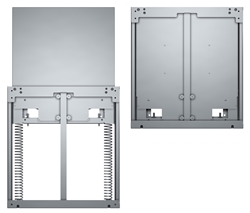 Lift/Lower TouchScreen Display Wall Mount