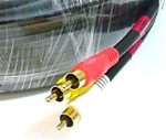 50FT Triple RCA Stereo Video Dubbing Composite Cable (3 x RG59U)