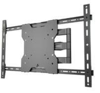 Ultra Thin Articulating TV Wall Bracket fits 32 inch to 65 inch displays has a depth of 1.09 inches swivel 180 deg, based on TV width and  extends 20in from wall