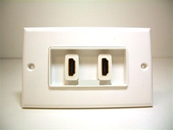 HDMI Decora Style Wall Plate with 4 inches built-in cab