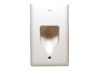 1-Gang Recessed Low Voltage Cable Wall Plate - Choice of 4 colors