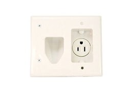 Recessed Low Voltage Cable Wall Plate