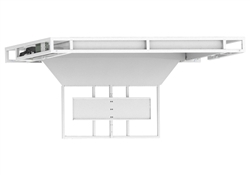 LG 65SK9500PUA SK9500 65 inch TV Motorized Flip Down Ceiling Bracket, 95 degree swing down, 100 lb capacity Ships Fully Assembled Collision detection safety software