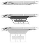 Samsung QN55Q80DAFXA Motorized flip Down Ceiling Bracket