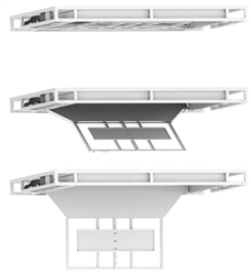 Samsung QN55QN90DAF Motorized Hinged swing down ceiling bracket