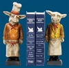 Resin Chef Pig Bookends