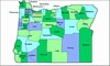 Laminated Map of Clackamas County Oregon