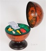 8.5 Inch Tabletop Globe - with Poker Set