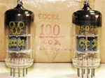 Brand New, MINT NOS Mid-1970s Production Funkwerk RFT ECC82 12AU7 Halo Getter tubes. Selected for Czech Military. Tubes came with Funkwerk RFT Logo in Tesla Bulk Boxes with Czech Military Cross Shield Banner. Re-packed in generic white boxes. Made in E. G