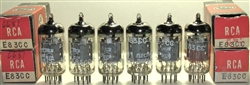 MINT NOS NIB Mid-1960s Siemens & Halske 3-MICA E83CC Halo Getter tubes RCA Label and box. Etched Siemens & Halske Munich Plant date codes on the glass. Made in Germany. These tubes are obscure and one of the top ECC83 12AX7 types.
