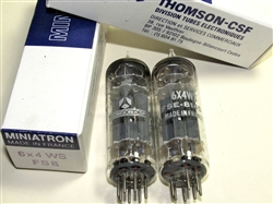 Brand New MINT NOS NIB Thomson-CSF 6X4WS 3-Mica Welded Plates Military Ruggedized 6X4 EZ90 tubes. ST EGREVE Grenoble Alpes Plant Date Codes. Made in France. Very special 6X4 EZ90 tube.