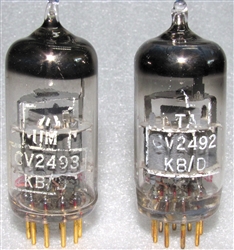 MINT NOS 1961-1963 Mullard E88CC Type _01 AKA CV2493 special select low noise E88CC and CV2492 both Military Grade. Wrinkle Glass Halo Getter. 1961-63 Mitcham Plant Date Codes.