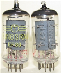 Brand New MINT NOS 1969-1972 RFT E. German EF86 tubes qualified for MILITARY with HONVEDSEG Label by Tungsram.