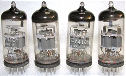 Brand New MINT NOS 1967 Mullard CV4109 Military tubes. CV4109 Flying Lead is Premium Grade, High Reliability Long Life version of E188CC CV4108 7308 valves. SJ0 R7xx 1960s Mitcham Plant Date Codes. Made in Gt. Britain.