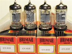 Brand New MINT NOS NIB Rare Early 1960s BRIMAR CV4035 Box Plate Military tubes with BVA logo. CV4035 Flying Lead is a Premium Grade, High Reliability Long Life version of ECC83/CV492/CV4004/6057/12AX7 valves (Click Here). Etched STC Date Codes are faint b