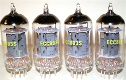 After getting the tubes, we have discovered that these are NOT Original NOS Tesla ECC803S (click More Photos to compare). We have no idea of when and where these were produced in Slovakia.