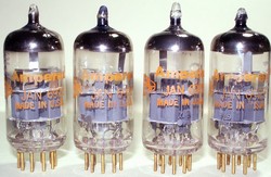 Like New, light use 1966-1967 Amperex USA Orange Globe JAN 6922 E88CC Gold Pin Tubes. All tubes are from the Same Revision 7L9. Labels are fragile as expected from tubes of that era. Etched date codes 7L9 *6x or 7L9 *7x from Amperex New York USA plant.