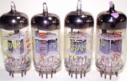 Rare March-April 1973 production Tungsram Industrial Grade ECC82 12AU7 Tubes, Brand New, MINT from bulk. Pairs are very tight match between the triodes and the tubes. Each tube has individual serial number in RED. Made in Hungary.